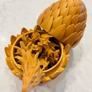 3D Printed Large Dragon w/ Egg 14 inches long